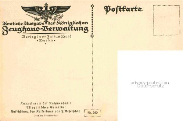 Kuenstlerkarte Friedrich Geselschap Kuppelraum der Ruh – Bild 2