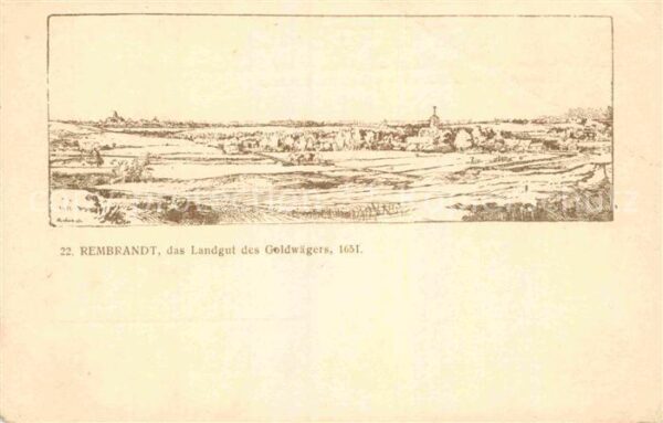 Rembrandt Landgut des Goldwägers 1651