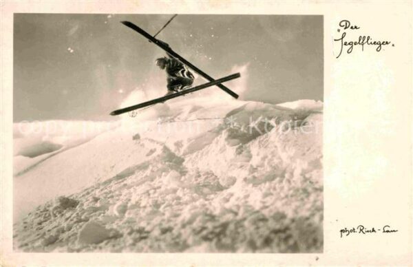 Skifahren Segelflieger