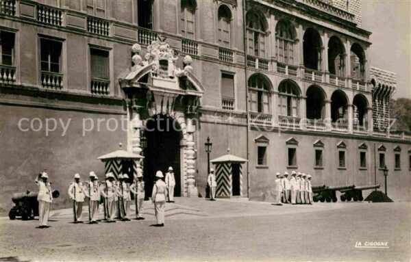 Leibgarde Wache Releve de la Garde Palais Princier Mona