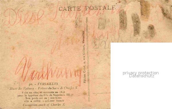Kutschen Voiture du Sacre de Charles X. Versaill – Bild 2
