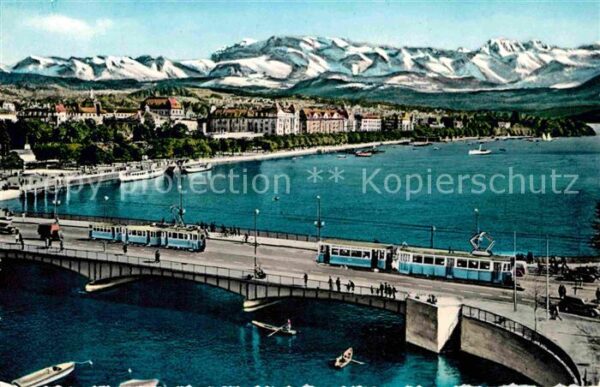 Strassenbahn Zürich Quaibrücke Utoquai