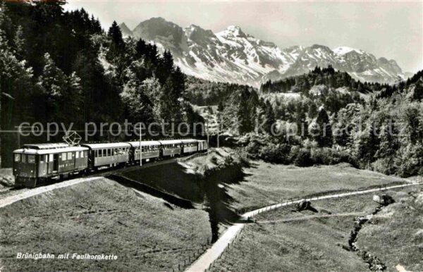 Eisenbahn Brünigbahn Faulhornkette