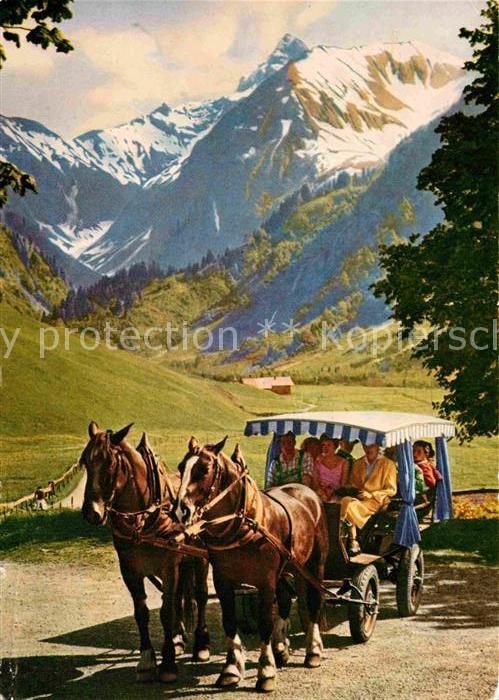 Pferdekutschen Stellwagen Trettachspitze