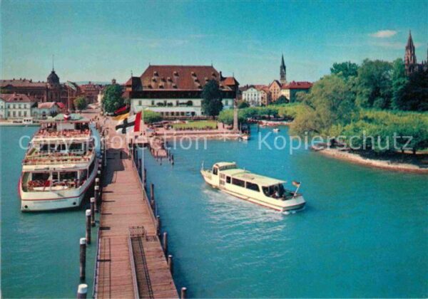 Motorschiffe Konstanz Bodensee Hafeneinfahrt