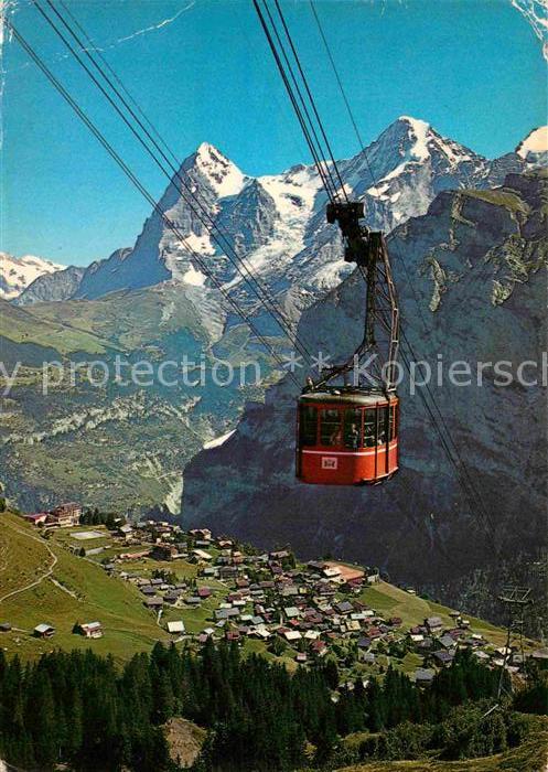 Seilbahn Schilthorn Mürren Eiger Mönch Jungfrau