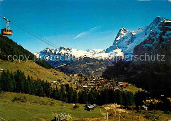 Seilbahn Schilthorn Mürren Wetterhorn Eiger Mönc