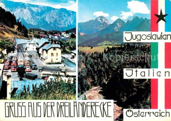 Grenze Douane Zoll Dreiländereck Jugoslawien Italien Öster