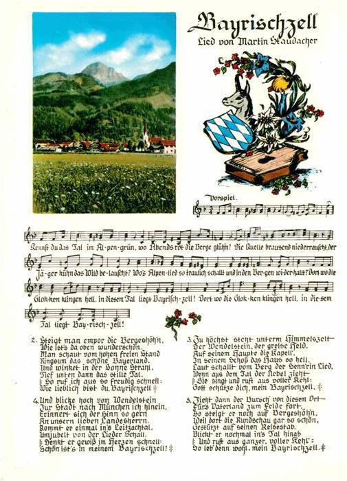 Liederkarte Bayrischzell Martin Staudacher