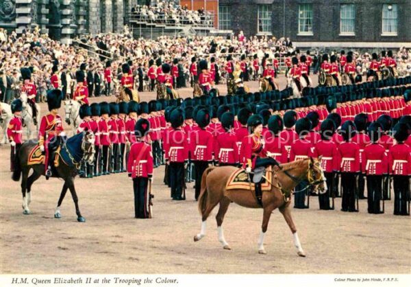 Leibgarde Wache Queen Elizabeth II. Trooping of the Col