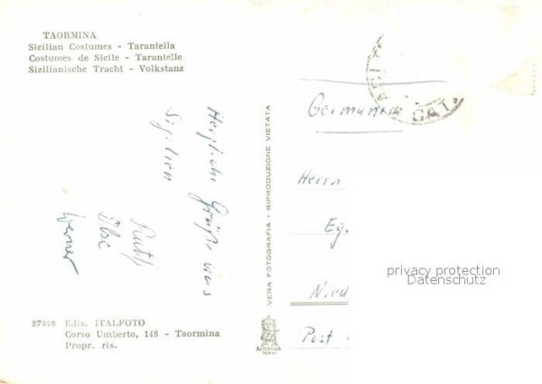 Tanz Taenzer Tarantella Sicilia Taormina Costumi Sic – Bild 2