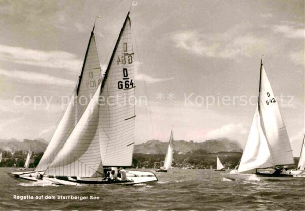 Segelboote Regatta Starnberger See