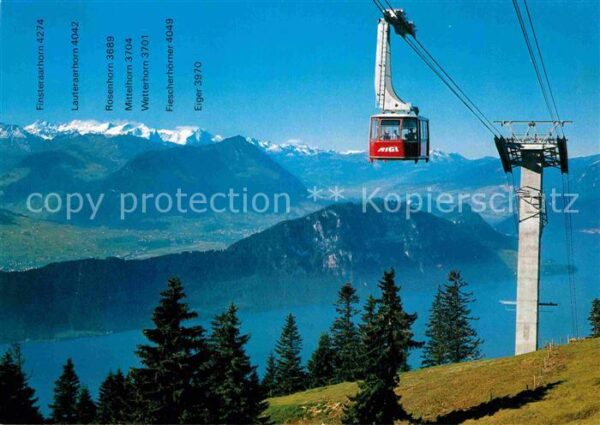 Seilbahn Weggis Rigi Kaltbad Vierwaldstättersee
