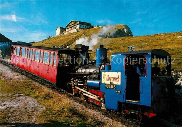 Lokomotive Zahnradbahn Schafberg-Gipfel Berghotel