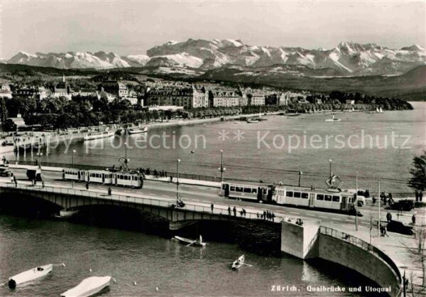 Strassenbahn Zürich Quaibrücke Utoquai