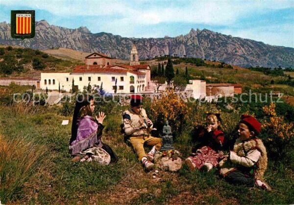Trachten Spanien Catalunya Tipica Rosa d_Abril Morena de