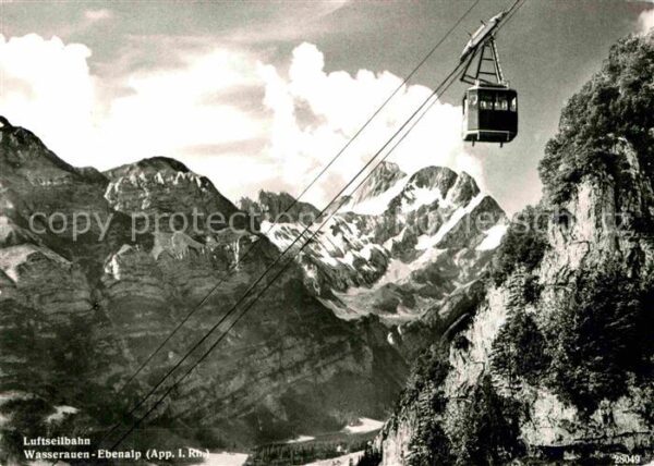 Seilbahn Wasserauen Ebenalp Seealpsee-Meglisalp