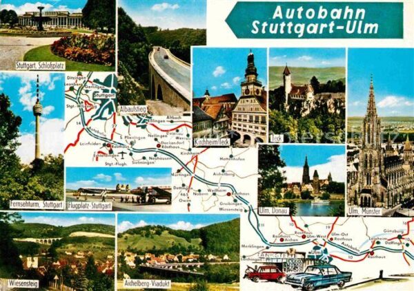 Autobahn Stuttgart-Ulm Aichelberg-Viadukt Kirchh