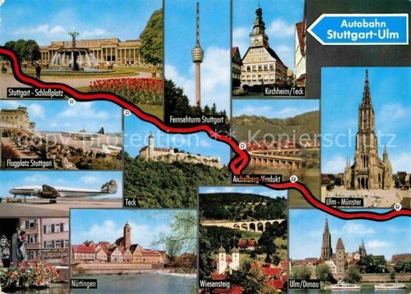 Autobahn Stuttgart-Ulm Wiesensteig Aichelberg-Vi