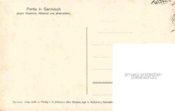 Garmisch-Partenkirchen Ortsmotiv mit Blick gegen Alpspitze Höl – Bild 2