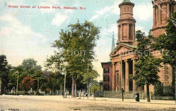 Newark New Jersey Broad Street at Lincoln Park