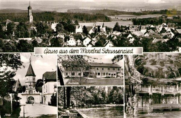 Bad Schussenried Ortsansicht mit Kirche Törle Kurheim Ze
