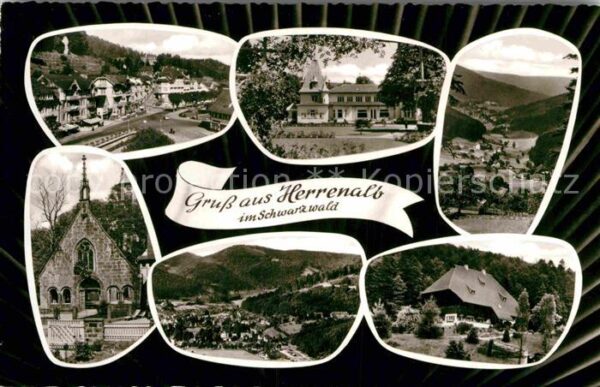 Bad Herrenalb Teilansichten Kurort im Schwarzwald Kir