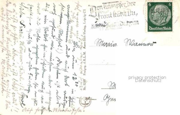 Wuerzburg Residenz Original Fliegeraufnahme – Bild 2