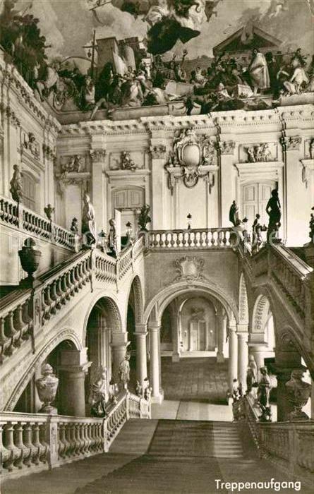 Wuerzburg Residenz Deckengemälde von Tiepolo Trep