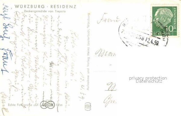Wuerzburg Residenz Deckengemälde von Tiepolo Trep – Bild 2
