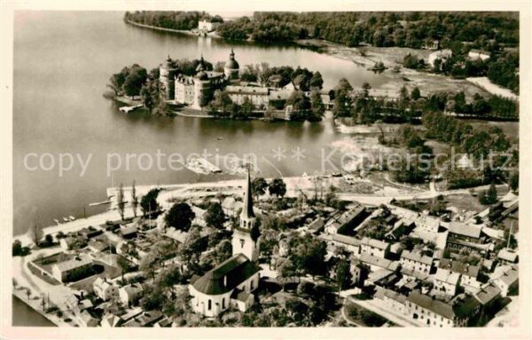 Gripsholms Mariefred met slott Schloss Fliegeraufn