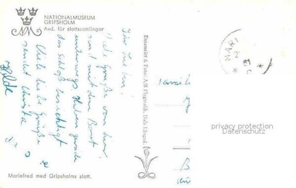 Gripsholms Mariefred met slott Schloss Fliegeraufn – Bild 2
