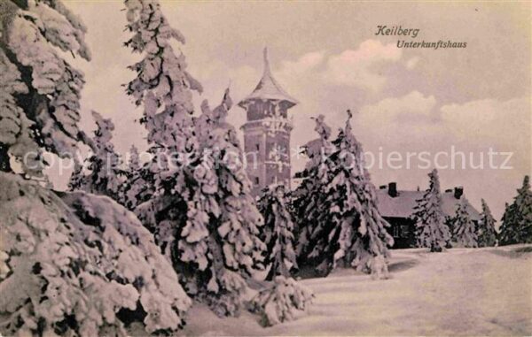 Keilberg Tschechien Unterkunftshaus Winterlandschaft