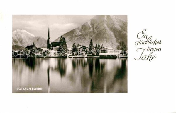 Rottach-Egern Blick über den Tegernsee Alpen Neujahrs
