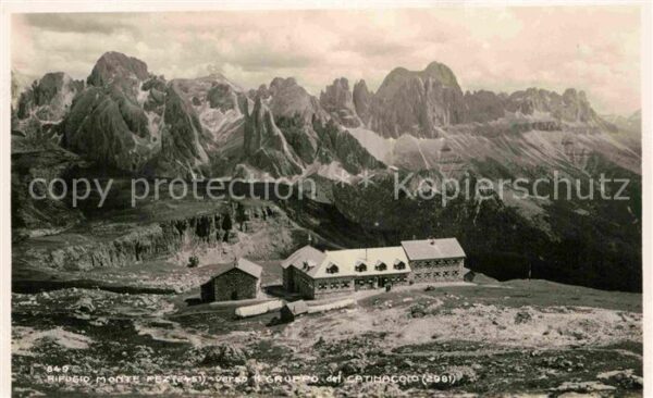 Schlern Rifugio Monte Pez verso il Gruppo del C