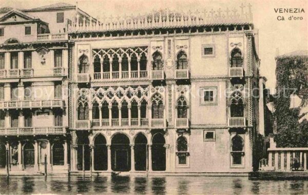 Venezia Venedig Ca d_oro Palast am Canal Grande