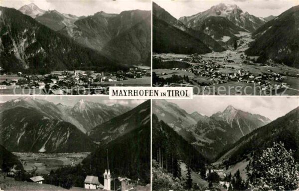Mayrhofen Zillertal Gesamtansicht mit Alpenpanorama
