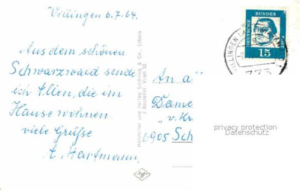 Villingen-Schwenningen Kuranlagen Kneippbad Kuranwendungen Kar – Bild 2