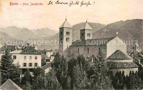 Bozen Suedtirol Chiesa Herz Jesu Kirche