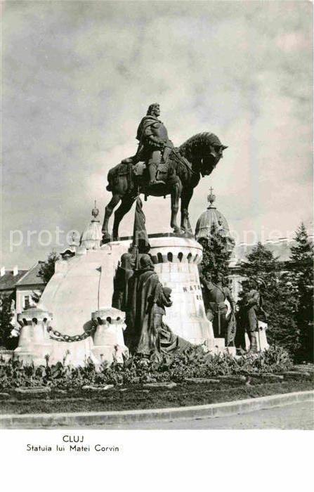 Cluj-Napoca Statuia lui Matei Corvin Denkmal Reiter