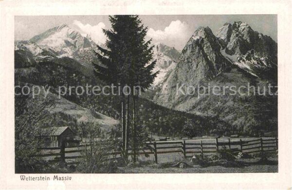 Garmisch-Partenkirchen Landschaftspanorama Wettersteinmassiv