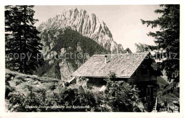 Amlach Lienzer Dolomitenhütte mit Spitzkofel