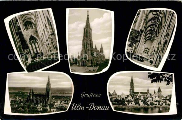 Ulm Donau Ulmer Münster Innenansicht Altstadt