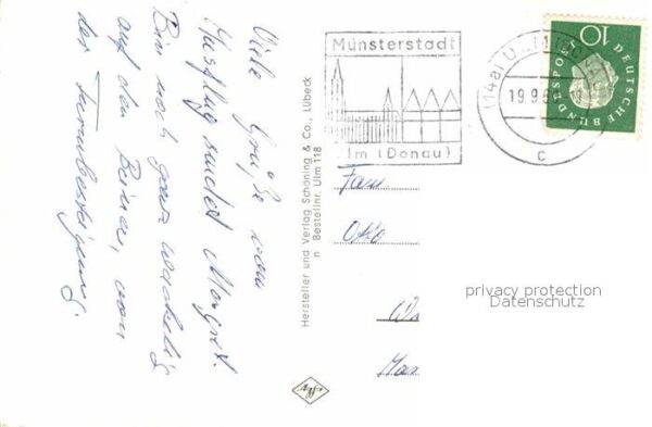 Ulm Donau Ulmer Münster Innenansicht Altstadt – Bild 2