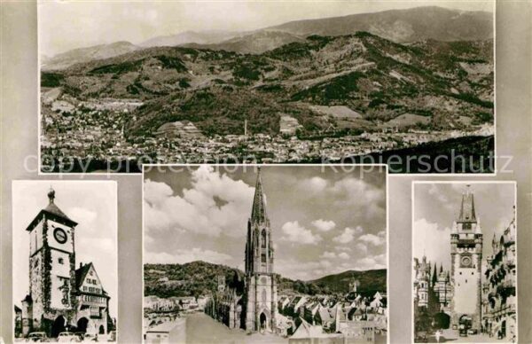 Freiburg Breisgau Panorama Schwarzwald Schwabentor Martin