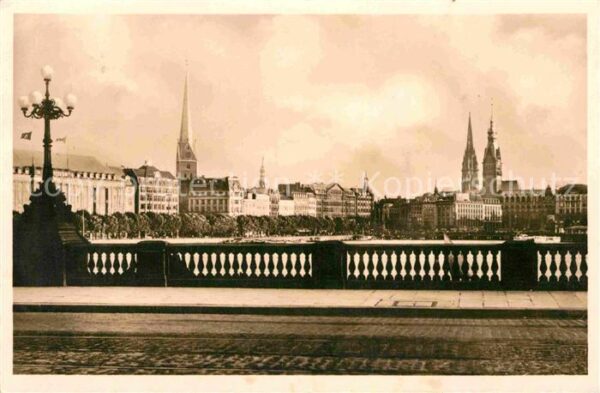 Hamburg Blick von der Innenalster