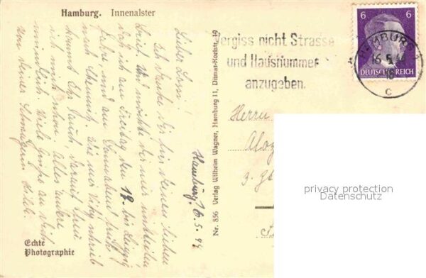 Hamburg Blick von der Innenalster – Bild 2