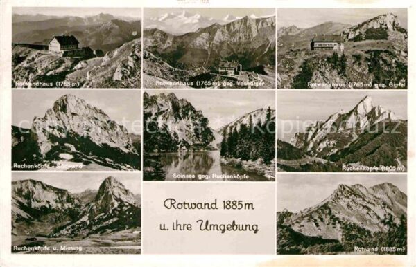 Rotwandhaus und Umgebung Bayerische Voralpen Soinse