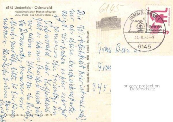 Lindenfels Odenwald Heilklimatischer Höhenluftkurort Fliege – Bild 2