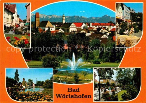 Bad Woerishofen Kneippheilbad Kurpark Kurpromenade Brun